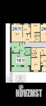 1-к квартира, на длительный срок, 35м2, 14/16 этаж