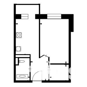1-к квартира, на длительный срок, 36м2, 15/23 этаж