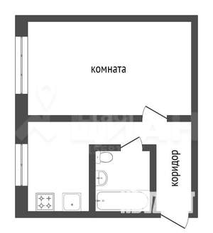 1-к квартира, на длительный срок, 32м2, 6/9 этаж