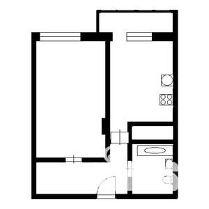 1-к квартира, на длительный срок, 42м2, 2/20 этаж