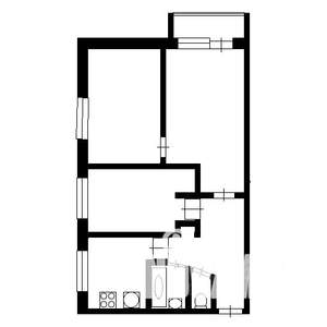 3-к квартира, на длительный срок, 55м2, 2/5 этаж