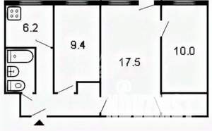 3-к квартира, на длительный срок, 56м2, 1/5 этаж