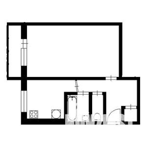 1-к квартира, на длительный срок, 32м2, 2/5 этаж