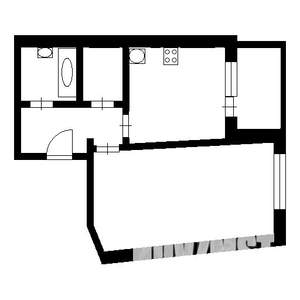 1-к квартира, на длительный срок, 38м2, 1/7 этаж