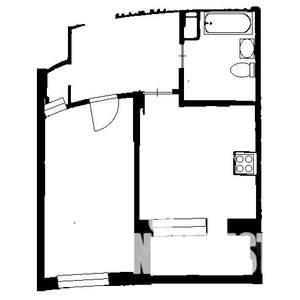 1-к квартира, на длительный срок, 40м2, 6/18 этаж