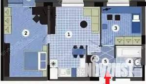 2-к квартира, на длительный срок, 43м2, 1/8 этаж
