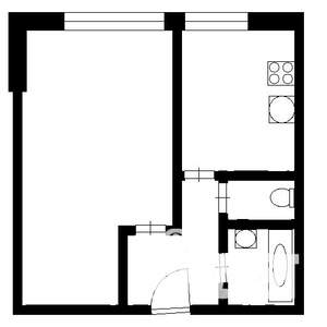 1-к квартира, на длительный срок, 35м2, 7/9 этаж