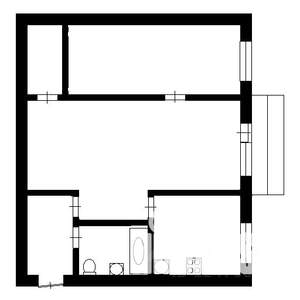 2-к квартира, на длительный срок, 44м2, 3/5 этаж