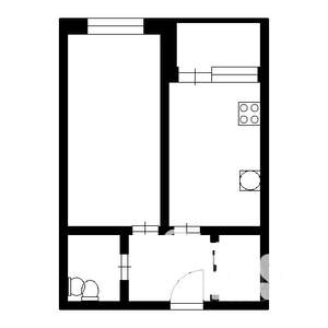 1-к квартира, на длительный срок, 34м2, 5/12 этаж