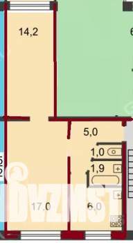 2-к квартира, на длительный срок, 45м2, 1/5 этаж