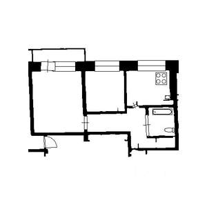 2-к квартира, на длительный срок, 38м2, 7/9 этаж