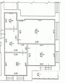 2-к квартира, на длительный срок, 44м2, 2/4 этаж