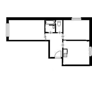2-к квартира, на длительный срок, 55м2, 9/10 этаж