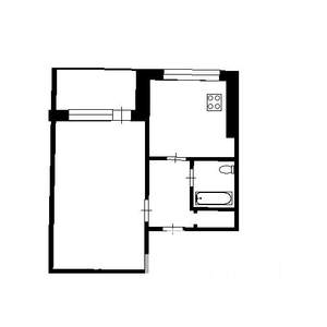 1-к квартира, на длительный срок, 32м2, 1/9 этаж