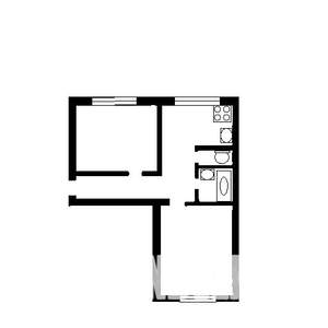 2-к квартира, на длительный срок, 59м2, 2/5 этаж