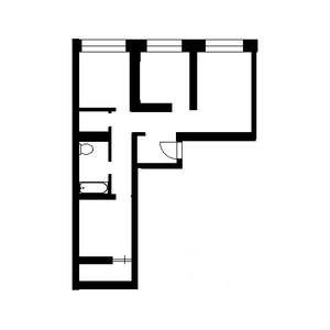 1-к квартира, на длительный срок, 34м2, 1/9 этаж