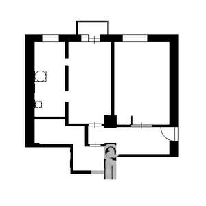 1-к квартира, на длительный срок, 51м2, 2/5 этаж