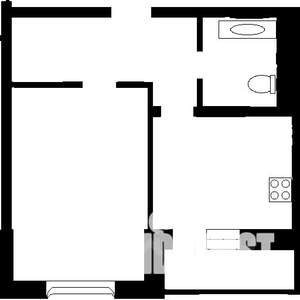 1-к квартира, на длительный срок, 42м2, 11/18 этаж