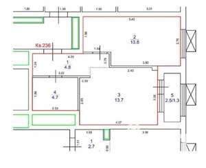 1-к квартира, на длительный срок, 38м2, 19/25 этаж