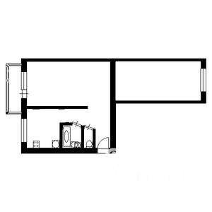 2-к квартира, на длительный срок, 45м2, 5/5 этаж