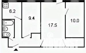 3-к квартира, на длительный срок, 56м2, 1/5 этаж