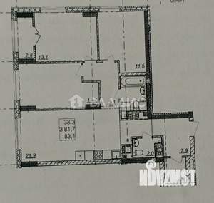 3-к квартира, на длительный срок, 83м2, 13/25 этаж