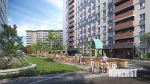 1-к квартира, строящийся дом, 45м2, 2/18 этаж