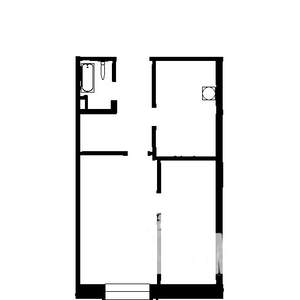 2-к квартира, вторичка, 34м2, 1/3 этаж