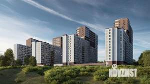 2-к квартира, строящийся дом, 57м2, 9/18 этаж