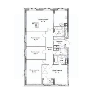 Студия квартира, вторичка, 154м2, 9/9 этаж