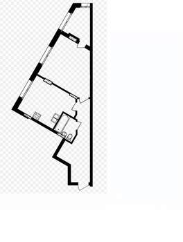 1-к квартира, строящийся дом, 57м2, 2/21 этаж