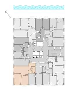 2-к квартира, строящийся дом, 62м2, 21/22 этаж