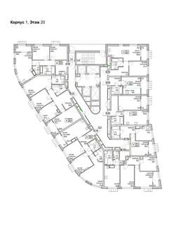 1-к квартира, вторичка, 44м2, 20/24 этаж