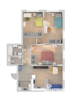 3-к квартира, сданный дом, 82м2, 9/22 этаж