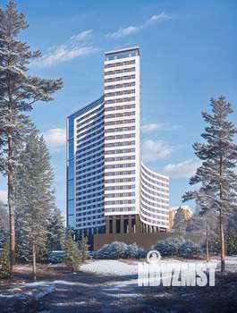 2-к квартира, строящийся дом, 65м2, 18/25 этаж