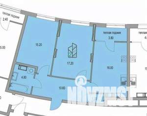 2-к квартира, вторичка, 69м2, 17/18 этаж
