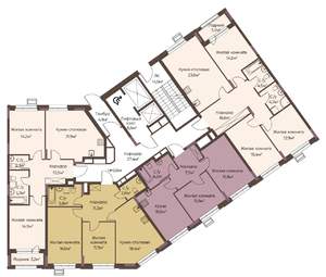 2-к квартира, вторичка, 71м2, 2/12 этаж