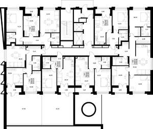 3-к квартира, строящийся дом, 91м2, 2/17 этаж