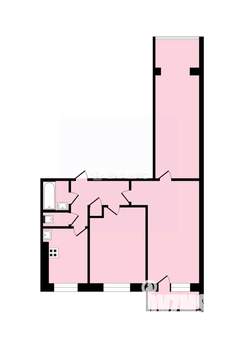 3-к квартира, вторичка, 64м2, 8/9 этаж