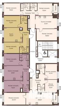 2-к квартира, вторичка, 69м2, 2/12 этаж