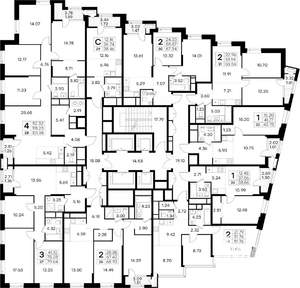 2-к квартира, вторичка, 52м2, 6/32 этаж