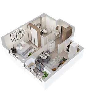 1-к квартира, вторичка, 36м2, 10/10 этаж