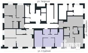 2-к квартира, вторичка, 55м2, 1/9 этаж