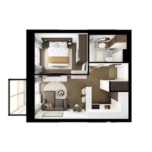 1-к квартира, вторичка, 33м2, 3/25 этаж