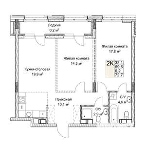 Фото квартиры на продажу (1)