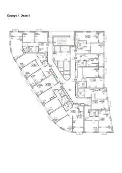 1-к квартира, вторичка, 44м2, 9/24 этаж