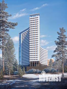 2-к квартира, строящийся дом, 49м2, 21/25 этаж