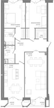 3-к квартира, вторичка, 133м2, 3/6 этаж