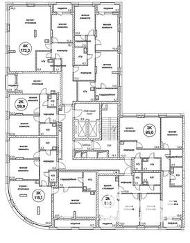 3-к квартира, вторичка, 115м2, 13/13 этаж
