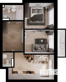 2-к квартира, вторичка, 51м2, 3/4 этаж
